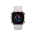 Google Fitbit Sense 2 Smart Watch - Lunar White/Platinum Aluminium-Slim design: Sense 2 is built to feel natural on your wrist and complement styles both casual and elegant. It's sleek and slim with all-new raised band attachments that make it more comfortable for all-day wear