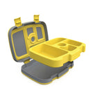 Bentgo Kids Prints 5-Compartment Lunch Box - Construction Truck-MICROWAVE SAFE TRAY: The removable tray can be placed in the microwave for up to 3 minutes to reheat food. 