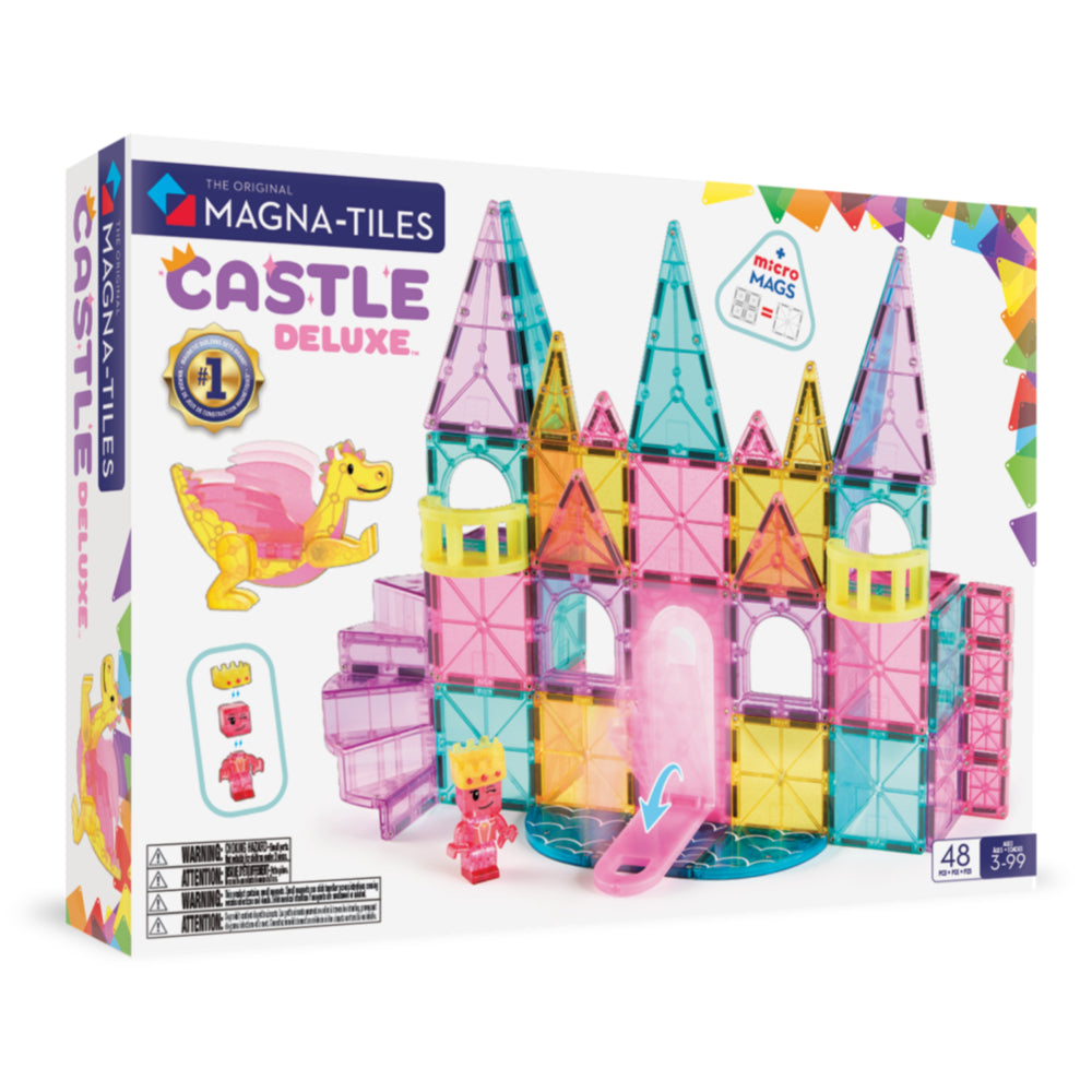 MAGNA-TILES Castle DLX 48-Piece Magnetic Construction Set | staples.ca
