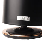 Haden Heritage 1.7 Liter Cordless Electric Kettle with Auto Shut-Off & Boil-Dry Protection - Black & Copper-Includes a spare filter for added convenience, making it your go-to appliance for brewing tea or coffee anytime