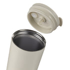 General Supply Goods + Co 700 ml Stainless Steel Tumbler with Straw - Cream-Screw-on lid with removable straw