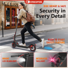 Gyrocopters Flash 6.0 Electric Scooter for Adults & Teens - Speed 30 kmph - Range 30 km - 350 W-Black-Safety: UL 2272 Approved