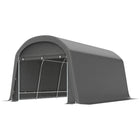 Outsunny 10' x 15' Portable Shed-Doubles as garden shed or bike shelter for versatile storage
