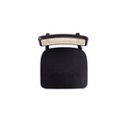 Manhattan Comfort Versailles 15.75" Industry Chic Counter Stool - Black and Natural Cane-10