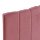 Modway Camilla Channel Tufted Performance Velvet King/California King Headboard - Dusty Rose-Durable Stain-Resistant Fabric