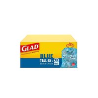Glad Tie N Toss Forceflex Tall - Blue, 45L - 26 Pack-45L