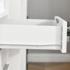 Vinsetto 2-Drawer Letter/A4 Filing Cabinet with Lock - White-Assembly required