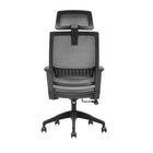Brassex Jared Office Chair - Grey-Constructed from metal and engineered wood for a sturdy, supportive frame