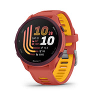 Garmin Forerunner 170 Music Smartwatch - Red Pink with Red Pink/Mango Band-Easy-to-use GPS running smartwatch has the essential features you need to take your running to the next level including GPS, pace, distance and wrist-based heart rate