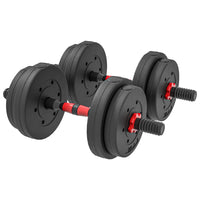 Soozier 33 lb 2-in-1 Adjustable Dumbbells Weight Set-33lb (15 kg) total weight, build up how you want