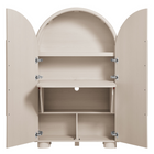 Modway Bellamy Arched Fold-Out Desk Cabinet - Ash-8