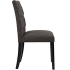 Modway Duchess Fabric Dining Chair - Brown - 2 Pack-Non-Marking Foot Caps