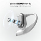MyBat Design Lab Open-Ear Earbuds - XL - Paw Prints & Hearts -  White-Long-Lasting Battery - Designed for all-day play without interruptions