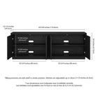 Hudson&Canal Tullis TV Stand for TV's up to 78" - Black Grain-8