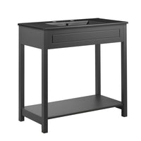 Modway Altura 36" Bathroom Vanity - Grey/Black-Modern Bathroom Vanity Cabinet