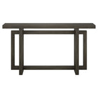 Hudson&Canal Breslow 55"W Console Table - Alder Brown-Table is made of high-quality and durable MDF materials