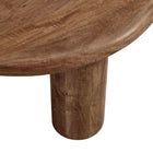 Modway Mavina Round Mango Wood Coffee Table - Walnut-6