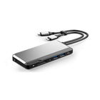 ALOGIC 10-in-1 Dual Display USB-C Super Dock - Space Grey-Universal Compatibility: The Super Dock features twin upstream USB-C cables to provide support for a wide range of computers. The twin USB-C cables are designed for ultimate flexibility and universal compatibility across all USB-C devices.