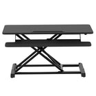 ALTIVA 36" Sit To Stand Height Adjustable Desk Riser converter - Black-Weight Capacity: 35 lb