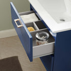 Modway Daybreak 24" Bathroom Vanity - Blue/White-WALL-MOUNT BATHROOM VANITY - Mounting directly to your wall, this vanity refreshes a bathroom while saving ample floor space. Fixtures not included. Dimensions: 24"L x 18.5"D x 19"H