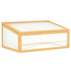 Outsunny Wooden Cold Frame Greenhouse with Openable Top- Sturdy compact garden cold frame greenhouse for outdoor and indoor use
 