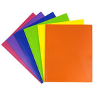 JAM Paper Plastic 2 Pocket School POP Folders - Assorted Primary Colours - 12 Pack-These folders are perfect for keeping your important files safe and 3 hole punched documents secure & organized at school, the office, at home, or on the go!