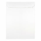 Jam Paper Open End Catalog Envelopes - 10" H x 13" W - White - 25 Pack-Features a straight flap with gummed closure and smooth paper finish