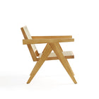 Manhattan Comfort Hamlet 22.64" Industry Chic Accent Chair - Nature-Seat Height Measures: 14.57 in. With Weight Capacity of 275 Lbs