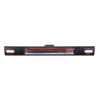 EnerG+ 1500-Watt Outdoor Wall-Mount Infrared Electric Patio Heater with Remote-Ideal for mounting on almost any surface, this heater has a wallmount, pole mount including wood and mortar options 
