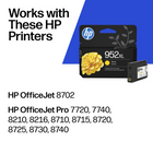 HP 952XL Yellow High Yield Original Ink Cartridge (L0S67AN)-Get up to 2X the pages with Original HP XL ink cartridges compared to standard cartridges