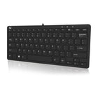 Adesso 510HB Mini USB Keyboard with Built-In USB Hub - Black-Compact & portable design for home, office, and travel