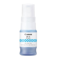 Canon GI-25 Cyan Ink Bottle-Colour dye-based ink for vivid long-lasting colour printouts