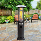 Shinerich Inferno Patio Heater - Matte Black-Central flame and cylindrical design delivers even heat
