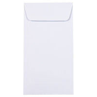 Jam Paper #7 Coin Business Envelopes - 3 1/2" H x 6 1/2" W - White - 100 Pack-Color: White