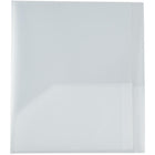 JAM Paper Heavy Duty Plastic Multi-Pocket Folders - 10 Pocket Organizer - Clear - 2 Pack-Size: 9 1/2 x 11 5/8 inches | Easily fits 8.5" x 11" documents