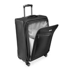 Ricardo Beverly Hills Avalon Softside 24" Medium Upright Check-In Spinner - Black-Quiet wheel operation — Engineered for smooth, low-noise rolling.