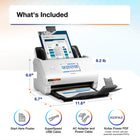 Epson RapidReceipt RR-620W Wireless Desktop Colour Duplex Receipt and Document Scanner-Modern Wi-Fi Scanning - Built-in wireless connectivity for fast, reliable and secure WPA2 scanning from your computer or mobile device