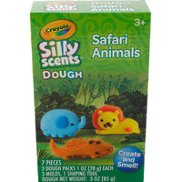 Crayola Silly Scent Dough Small Playset - Safari Animals-Dough