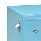 Frigidaire Retro Bar Fridge with Side Bottle Opener - 1.6 cu ft - Blue-Adjustable wire shelf lets you customize your refrigerator to meet your food storage needs