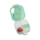 b.box Mini Lunchbox - Spearmint-Removable slide and glide divider allows you to adjust compartment size