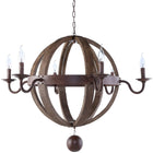 Modway Catapult Chandelier - Antique Brass-Six E12 25W Bulbs (Not Included), Max Watt: 25W
