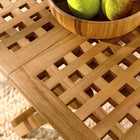 Modway Vienna Outdoor Patio Teak Wood Side Table - Natural-Weather-Resistant
