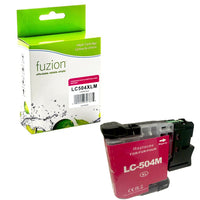 fuzion Brother LC504XLM Compatible Inkjet - High Yield - Magenta-Magenta