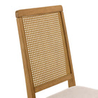 Modway Arlo Faux Rattan and Wood Dining Side Chairs - Natural/Heathered Weave Light Beige - 2 Pack-10