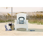 Suncast Adirondack Chair with Storage - Ice Cube-Modern wood grain texture.