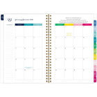 AT-A-GLANCE 2026 Emily Ley Simplified Navy Bees Weekly/Monthly Planner - 8-1/2" H x 5-3/8" W - Navy - Bilingual-One month per two page spread has unruled daily blocks, a lined to-do section, a "simplicity tip" to help you plan and a tab for easy navigation