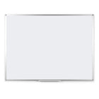 MasterVision Ayda Magnetic Steel Dry-Erase Whiteboard - 36" L x 48" W - Aluminum Frame-Durable steel surface maintains bright appearance through frequent use