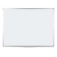 MasterVision Ayda Magnetic Steel Dry-Erase Whiteboard - 36" L x 48" W - Aluminum Frame-Durable steel surface maintains bright appearance through frequent use