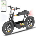 Gyrocopters Vortex Electric Scooter for Adults & Teens - Speed 32 kmph - Range 28 km - APP - Black-Features an expansive storage compartment, allowing you to carry essentials for shopping, deliveries, or travel without compromising style