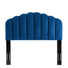 Modway Veronique Performance Velvet Full/Queen Headboard - Navy-Dense Foam Padding